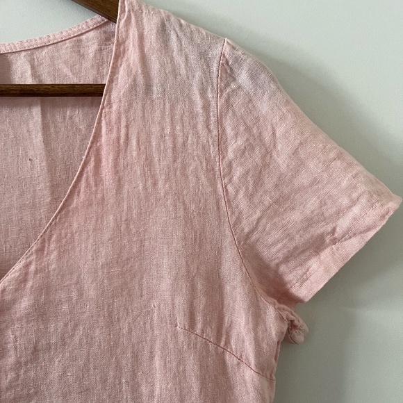 PRIV x Jillian Harris Hampton Linen Dress In Light Pink Size XS - Picture 4 of 11